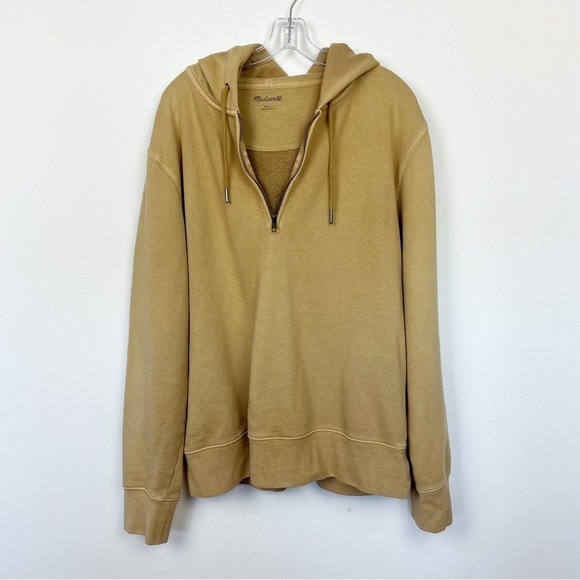 Madewell | Garment-Dyed Loop Terry Hoodie Sweatshirt  Size Large - Picture 3 of 7